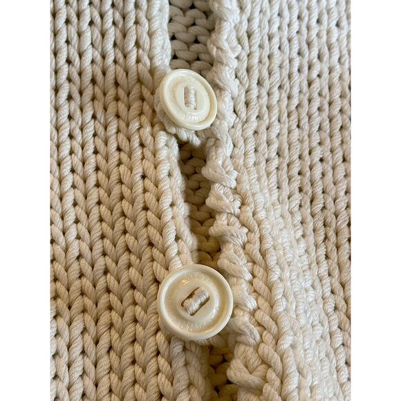 Dolce&Gabbana Men's White Cotton Shawl Cardigan - Picture 5 of 5